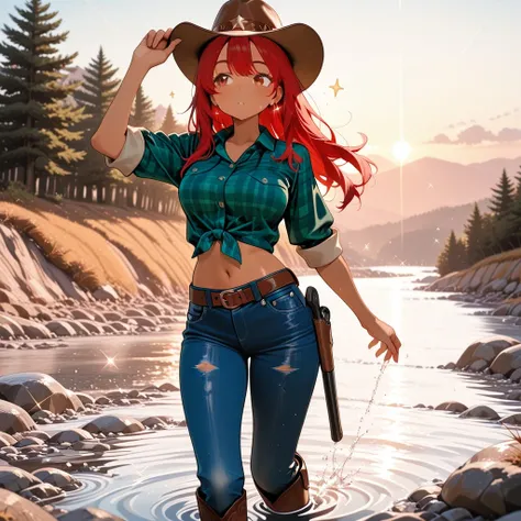 Anime Style American Cowgirl Outfit