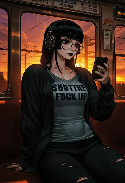 Sylense - Goth Librarian (OC by aYaKi) (Character) for Illustrious