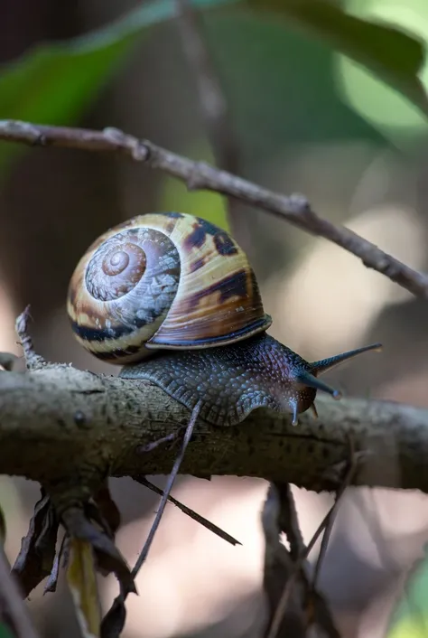 escargot sur une branche