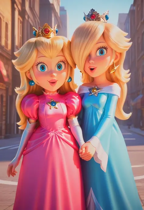 Princess Peach and Rosalina | Galaxy style