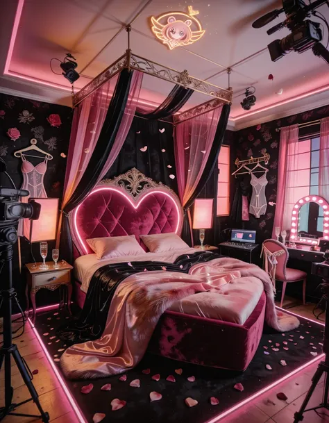 magical girl idol bedroom filming suite illu