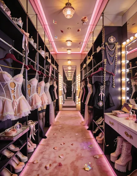 magical girl idol walk-in dressing room illu
