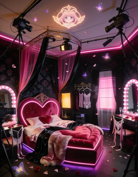 magical girl idol bedroom filming suite