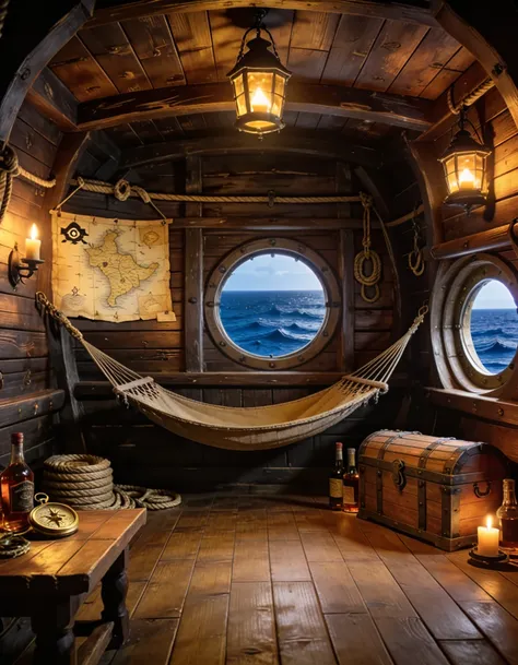 pirate ship cabin interior