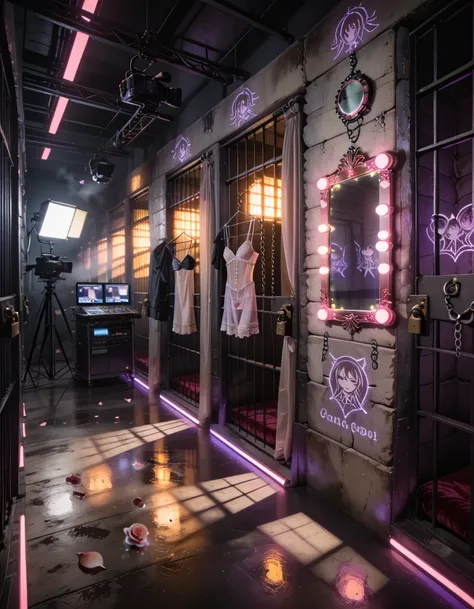 magical girl idol prison cell filming set pony