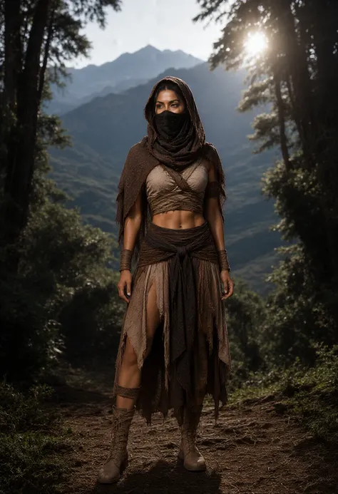 Aiel Spear Maiden's Cadin'sor Desert Outfit - Wheel of Time