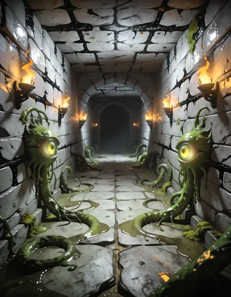 dungeon stone corridor pony