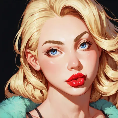 glossy lips