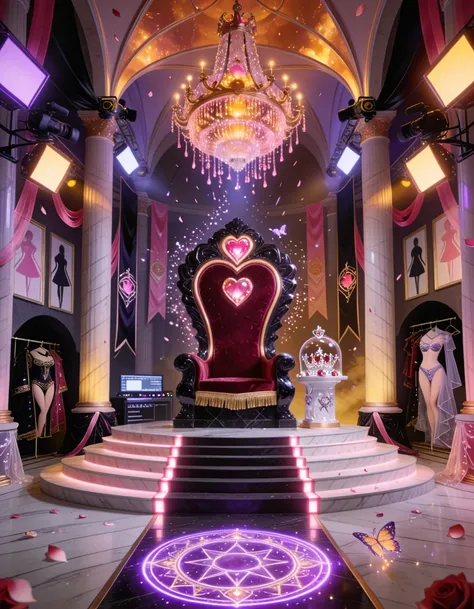 magical girl idol throne room