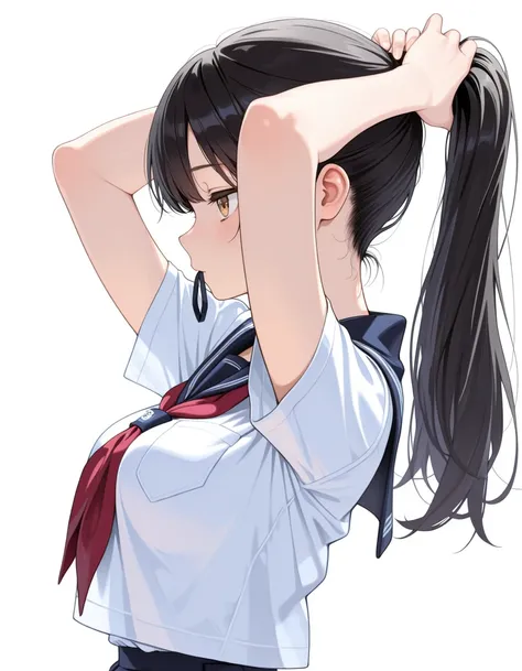 Tying Hair / 髪を結ぶ