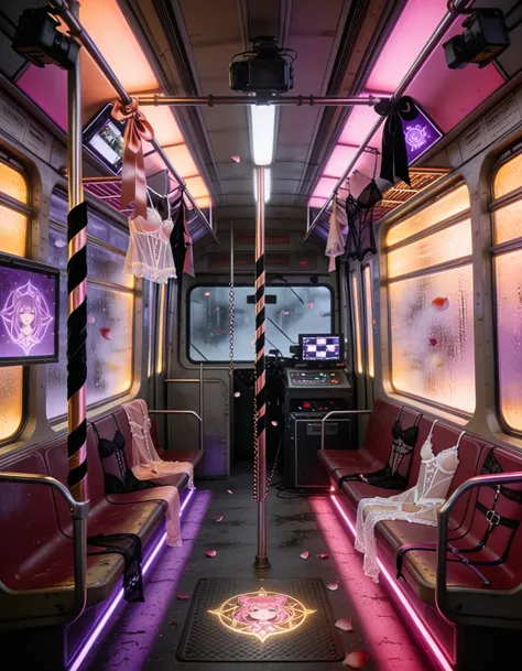 magical girl idol subway car filming set