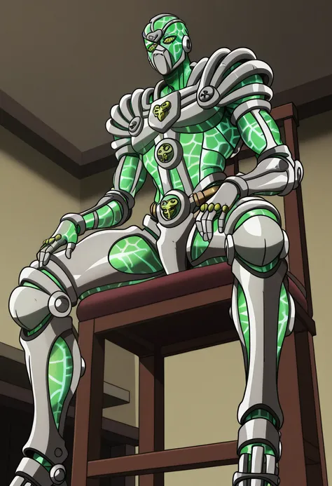 Hierophant Green Stand - JoJo's Bizarre Adventure: Stardust Crusaders / JoJo no Kimyou na Bouken: Stardust Crusaders / ジョジョの奇妙な冒険 スターダストクルセイダース - Illustrious/SDXL - COMMISSION