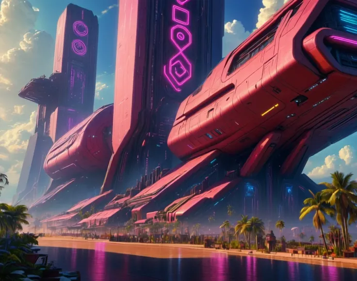Aztec Futurism (Architecture) (Buildings) (SDXL) (AD)