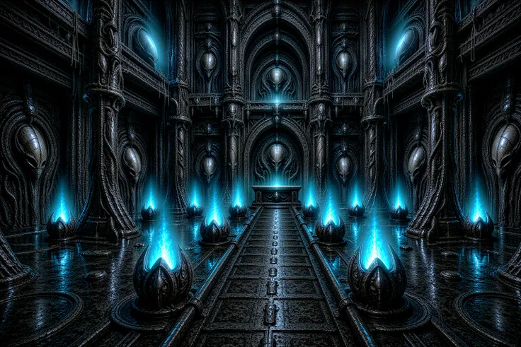 Dark Giger Flooded Crypt