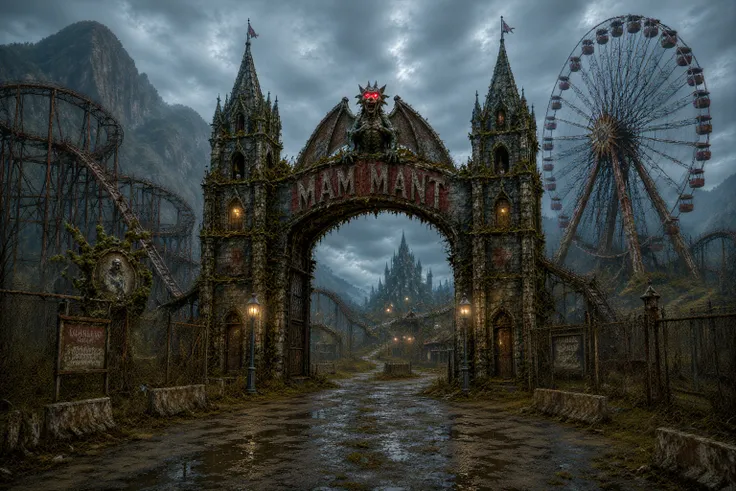 Dilapidated Amusement Park