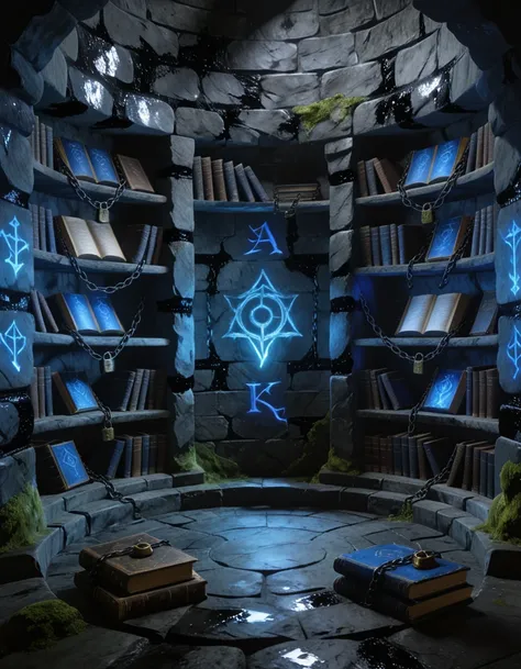 dark fantasy dnd cursed library