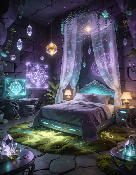 futuristic fairy princess bedroom pony