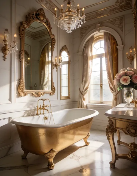baroque victorian bathroom interior pony