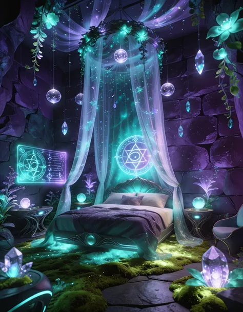 futuristic fairy princess bedroom