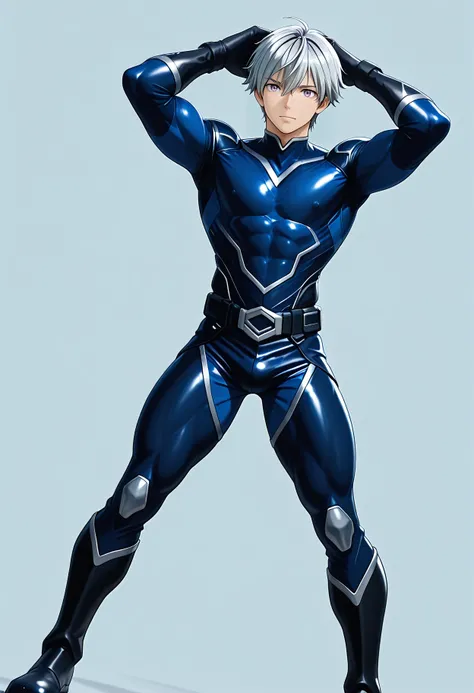Superhero bodysuit - Hero Blue （ill)