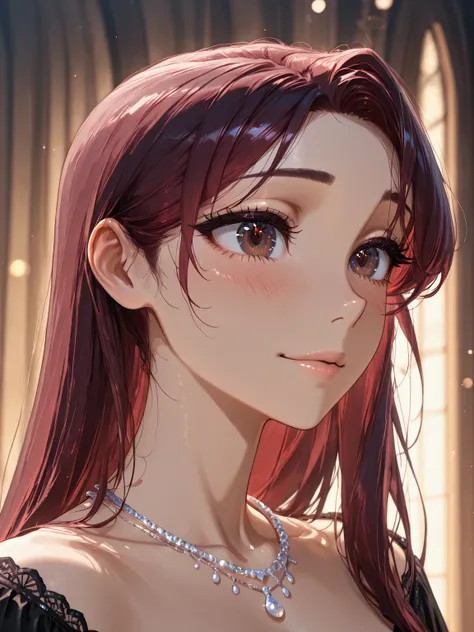Seraphine XL | Elegant Dark Red Hair Original Character | Illustrious LoRA