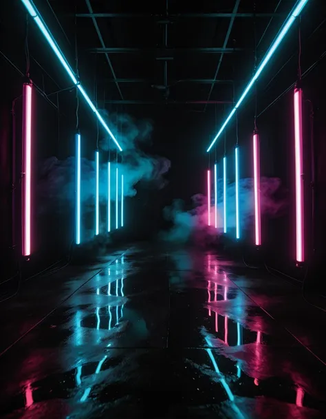 dark studio room illu