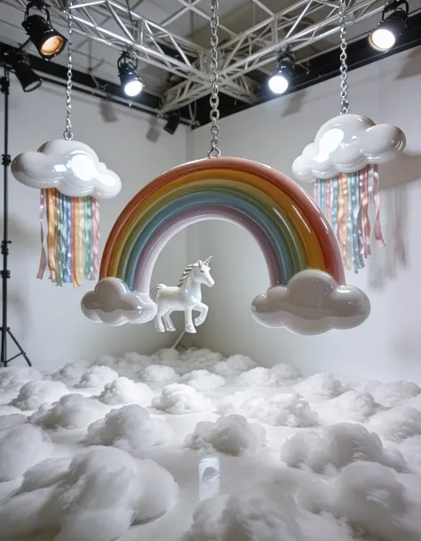 bright white photography studio illu