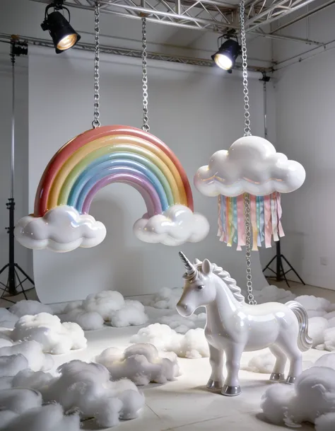 bright white photography studio pony