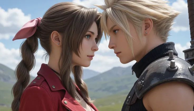 FFVII Game Style – Tifa, Cloud & Aerith