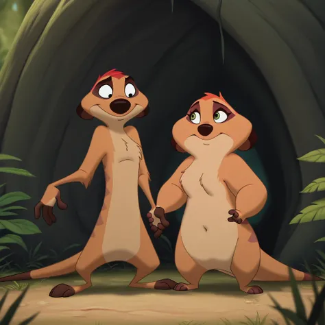 Timon and Timon's Ma (Lion King)