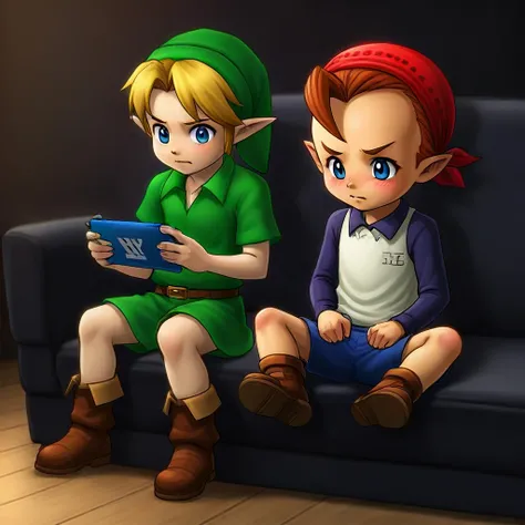 Link and Jim - Bombers Secret Society of Justice from Zelda Majora's Mask
