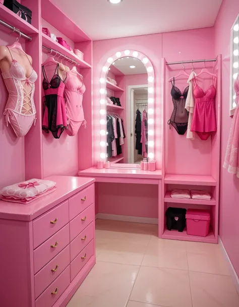 full-size human walk-in closet pony