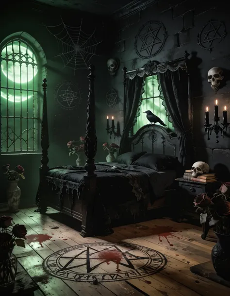 gothic bedroom interior pony
