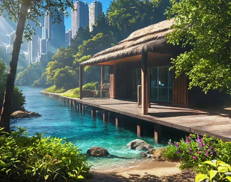 Beach Bungalow (Buildings) (Architecture) (NoobAI) (AD)