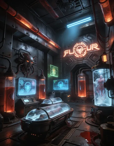 futuristic  chamber pony