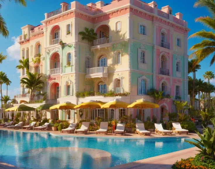 Beach Resort (Background) (SDXL) (AD)