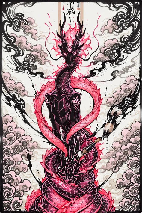 Neon Sumi-e - Ink-Wash x Neon (Original Style)