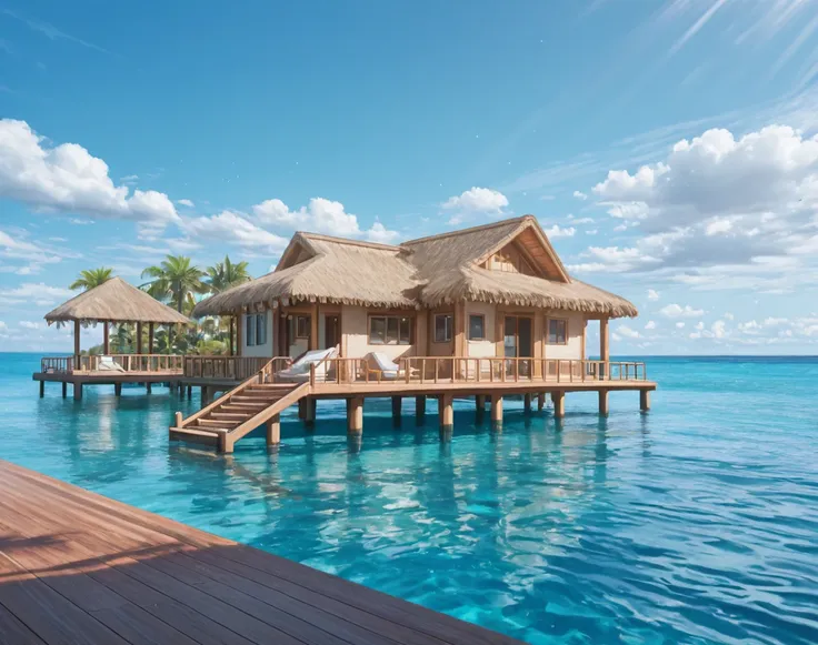 Overwater Bungalow (Background) (Illustrious) (AD)
