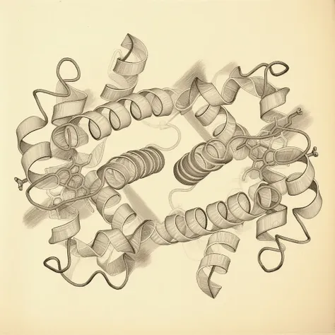Engraved Molecular — Vintage Scientific Plate