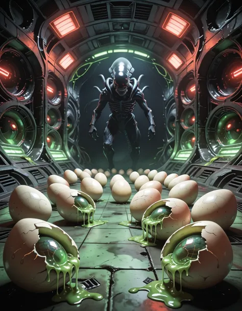 enormous alien hive interior pony