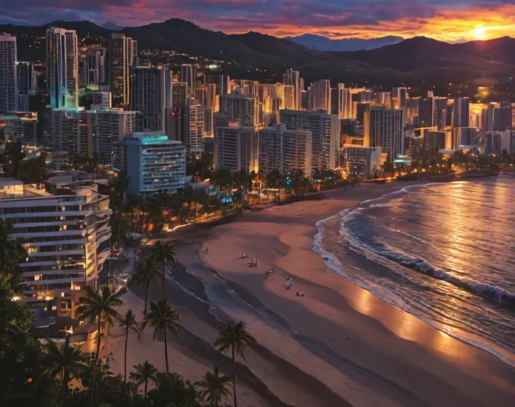 Hawaii Beach (Background) (Landscape) (NoobAI) (AD)