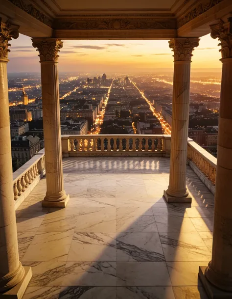 marble rooftop terrace