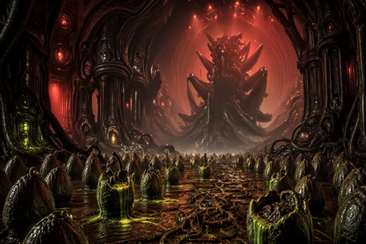 Enormous Alien Hive Interior- Flux (thx 4 arrssenne)