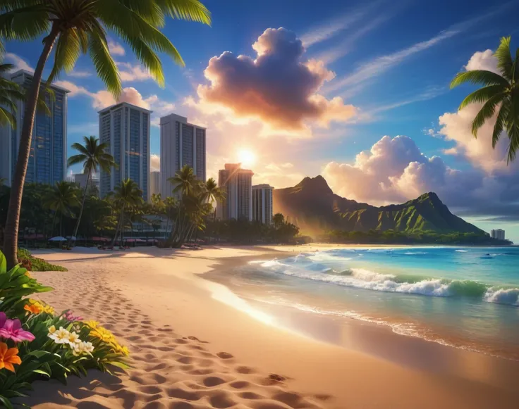 Hawaii Beach (Background) (Landscape) (SDXL) (AD)