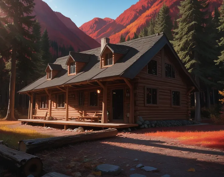 Log Cabin (Background) (Landscape) (Illustrious) (AD)