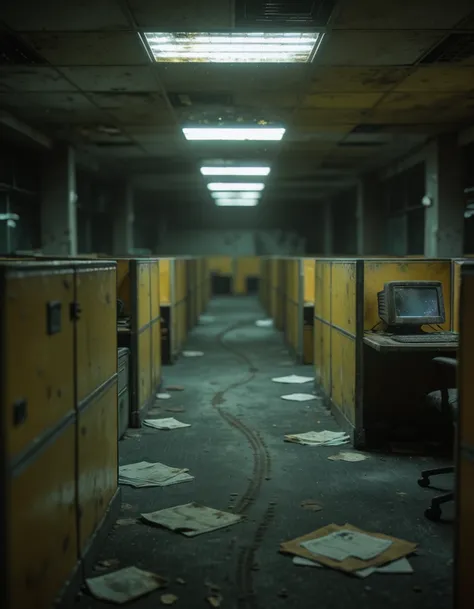 backrooms abandoned office maze illu