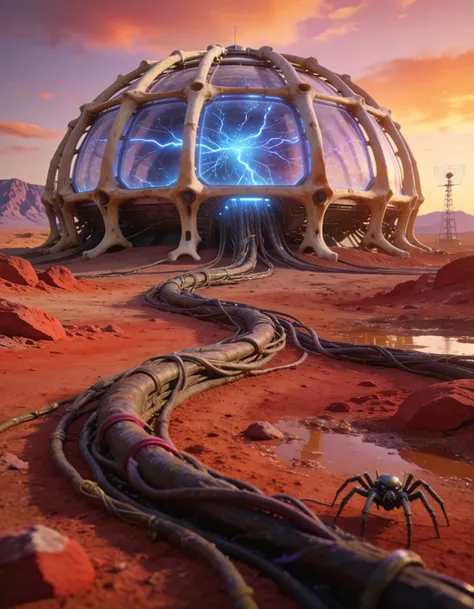 massive biomechanical dome structure