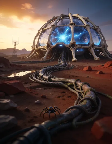 massive biomechanical dome structure pony