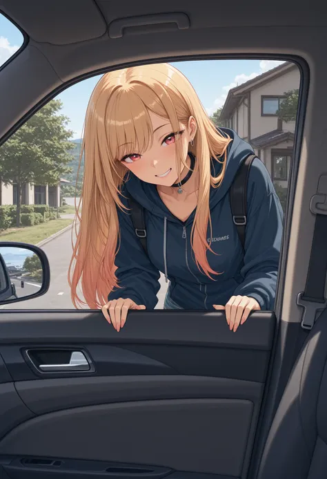 Сar pick-up girl (driver's seat)
