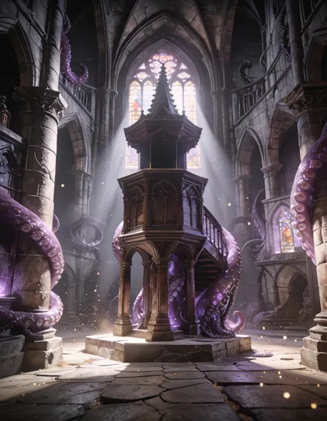 dark gothic cathedral pulpit pony